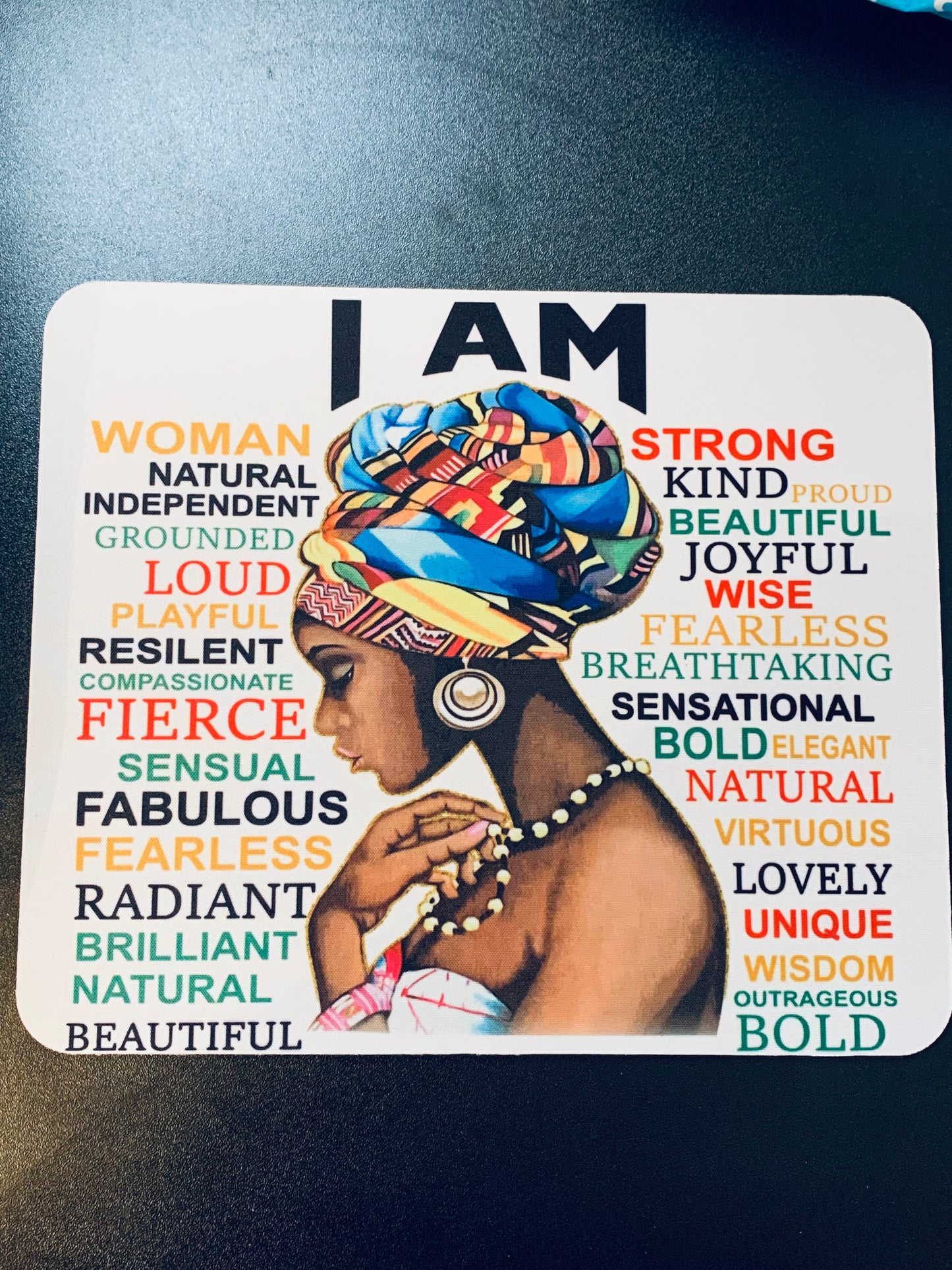 “I Am” Affirmation Mousepad