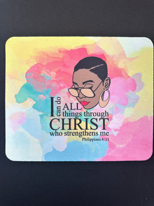 Philippians 4:13 Mousepad